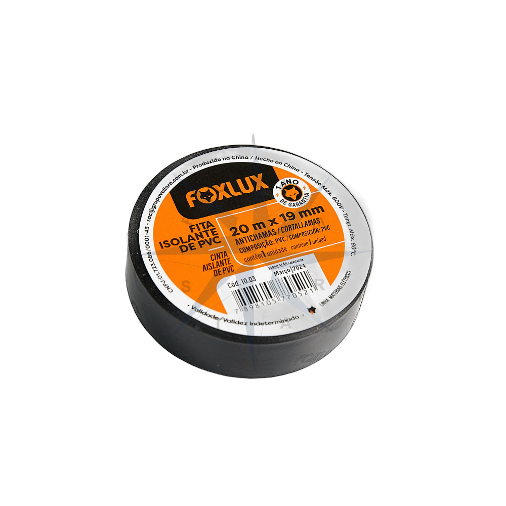FITA ISOLANTE PRETA (19mmx20mts)